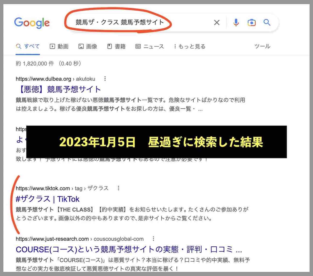 競馬ザ・クラス(THE CLASS)のサイト情報検索結果